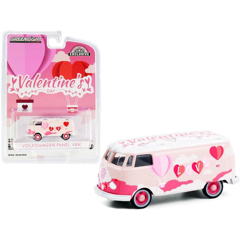 Volkswagen Panel Van "Valentine's Day 2021" "Hobby Exclusive" 1/64 Diecast Model by Greenlight