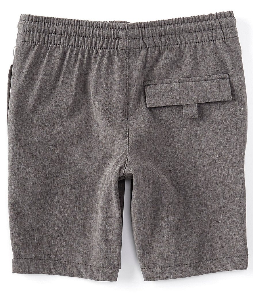 First Wave Little Boys 2T-7 Pull-On Crosshatch Synthetic Shorts