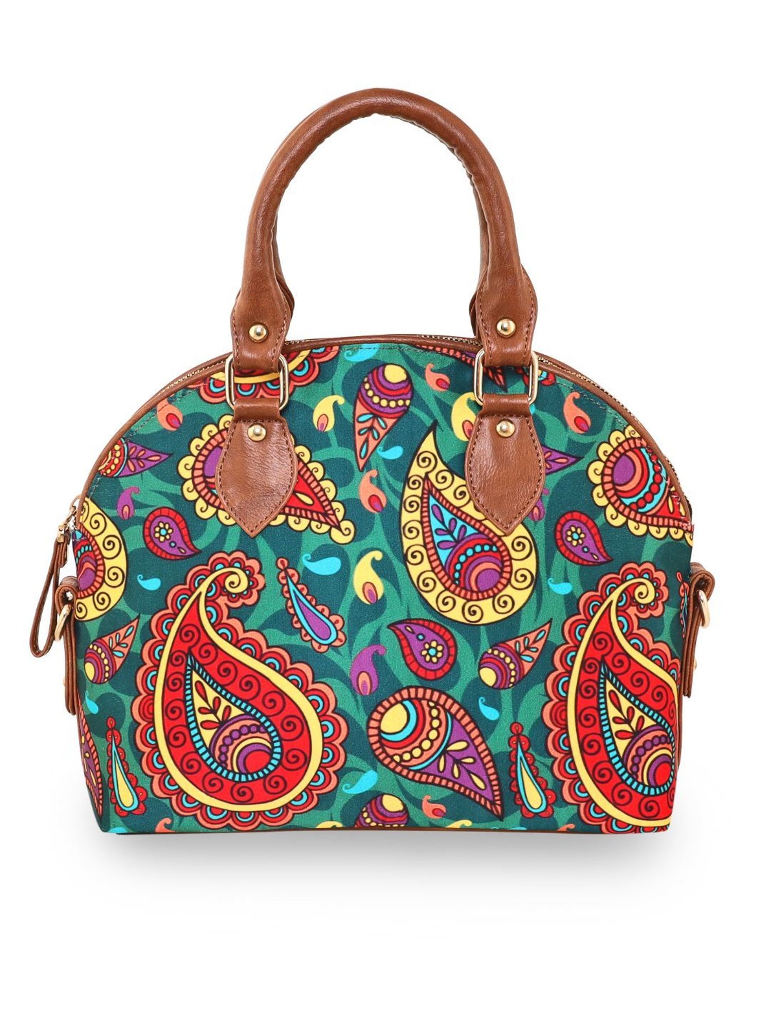Sabhyata Multicolor Printed Medium Satchel Handbag