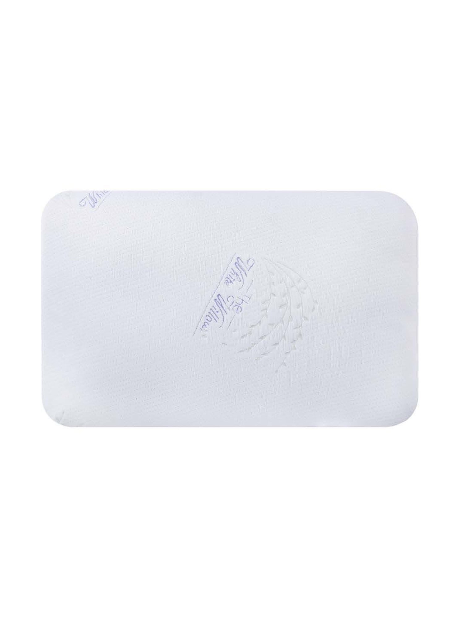 The White Willow White Slim Pillow with Cover - Set of 1