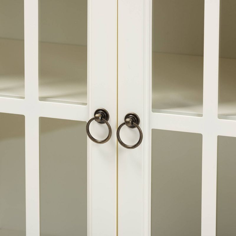 Wood 2 Door Storage Cabinet in White-Pemberly Row