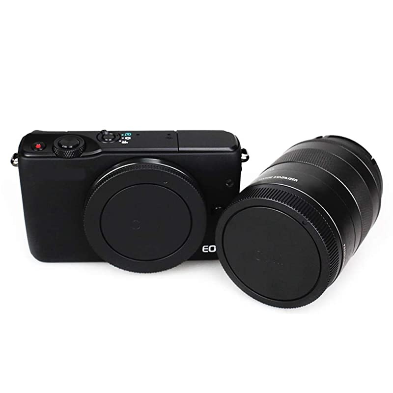 2 Pack  Body Cap and Rear Lens Cap Cover Kit for Sony Alpha AMount DSLR Cameras and Sony Alpha AMount Lenses