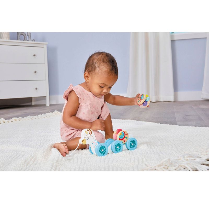 Wooden Critters Pull Toy - Llama-corn