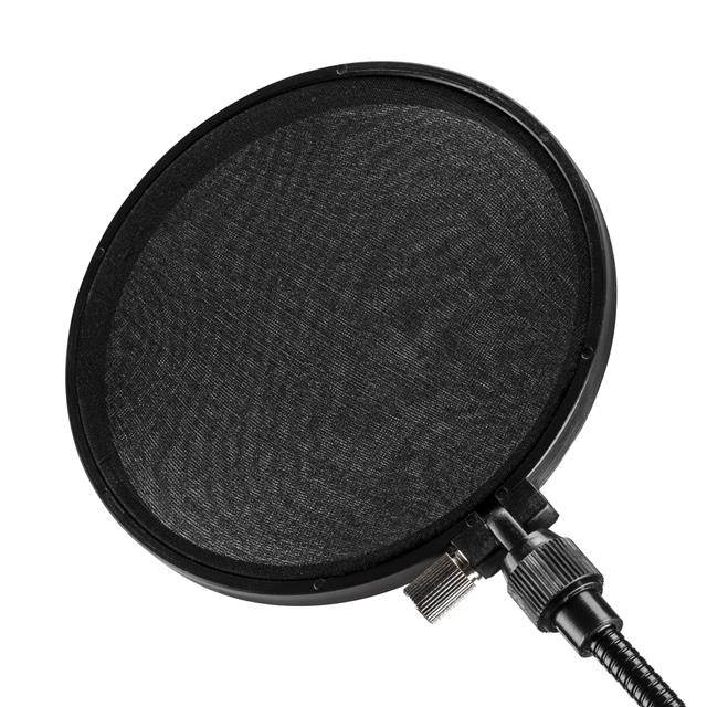 H&A Pop Filter with Gooseneck and Adjustable Knob (Clamp On) #HA-PF-K