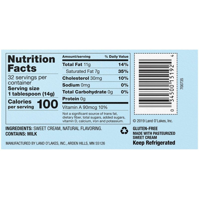 Land O Lakes Spreadable Butter with Olive Oil & Sea Salt - 7oz