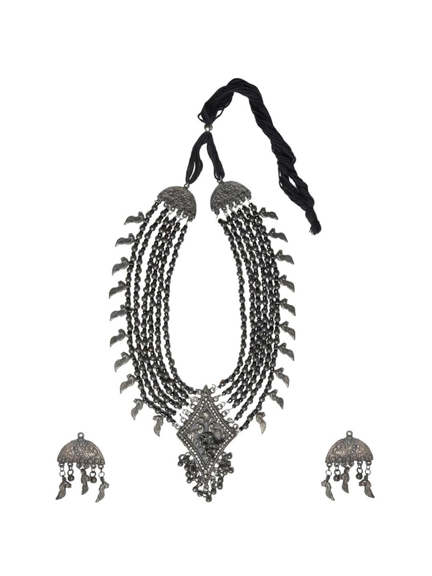 Teejh Mishka Long Necklace & Earrings