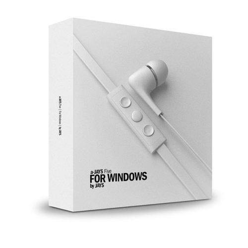 Jays a-JAYS Five Windows In-Ear Noise Isolating Earphones, White #T00098