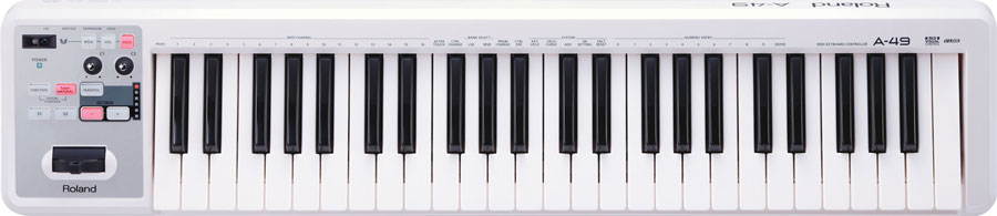 Roland A-49 49-key MIDI Keyboard Controller White