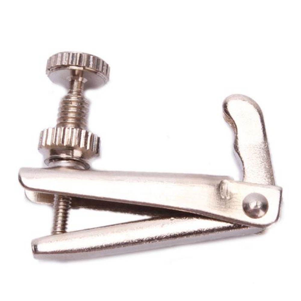 Violin String Adjuster Fine Tuner Silver 3/4-4/4