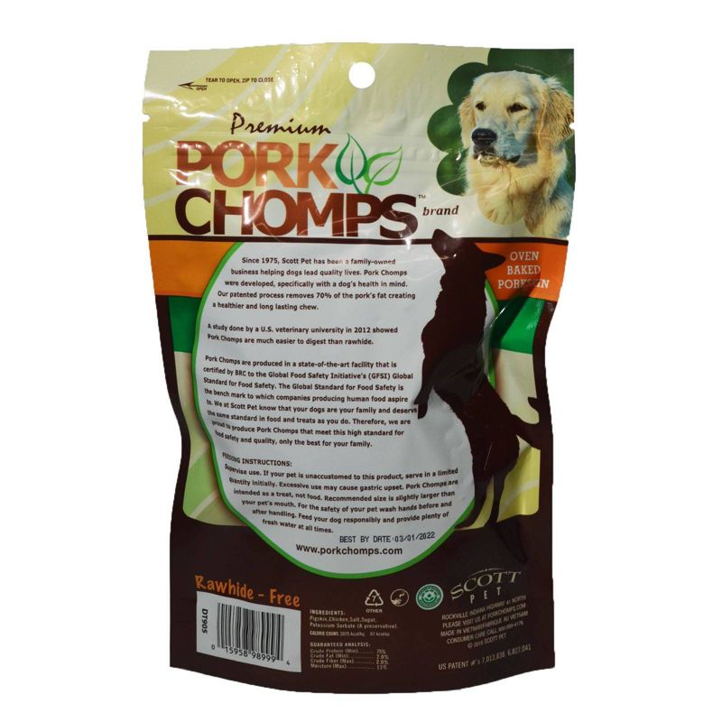 Nutri Chomps Pork Real Chicken Wrapped Mini Chewy Twist Dog Treats - 12ct