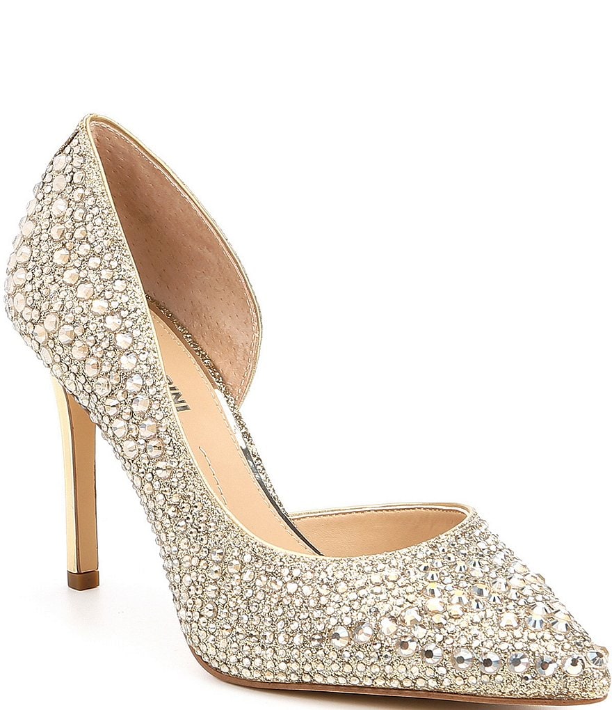 Gianni Bini Mairah Jeweled d'Orsay Stiletto Pumps
