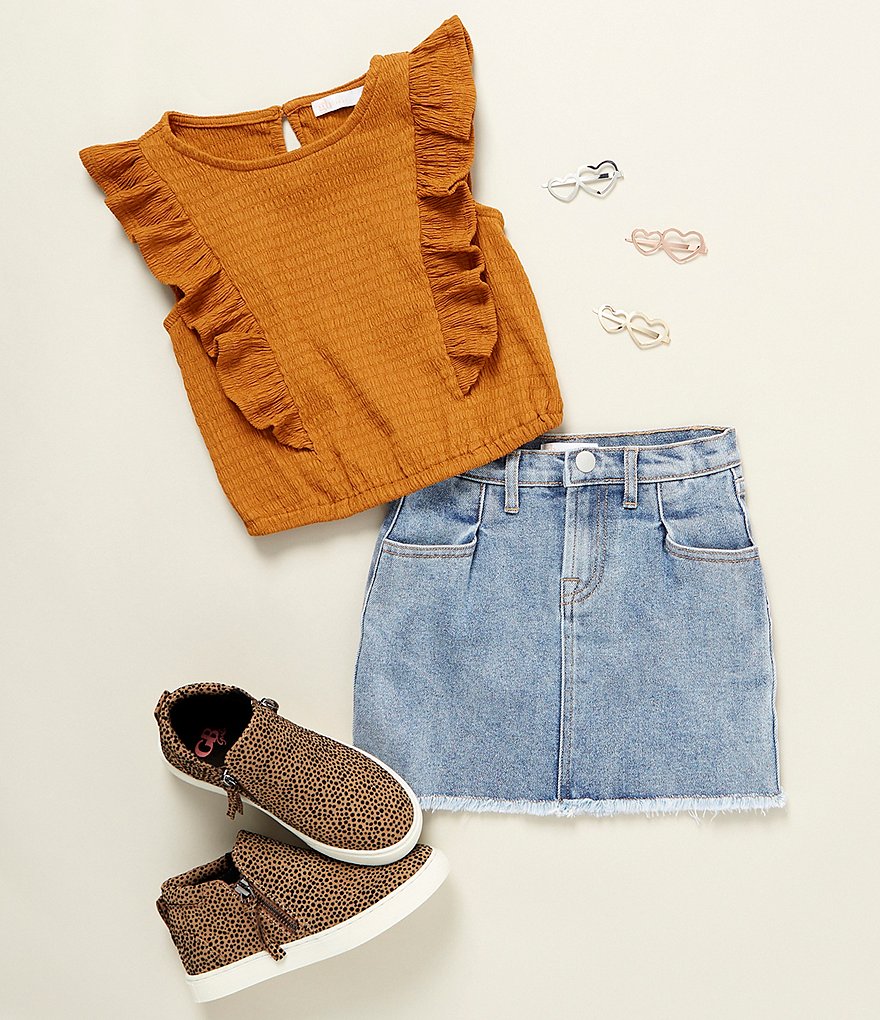 Edgehill Collection Little Girls 2T-6X Coordinating Lurex Stripe Woven Skirt