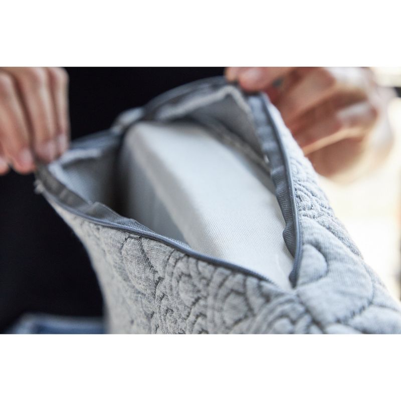 Brentwood Home Eco-Comfy Memory Foam Seat Cushion - Cooling Charcoal-Infused Memory Foam and Washable Cover