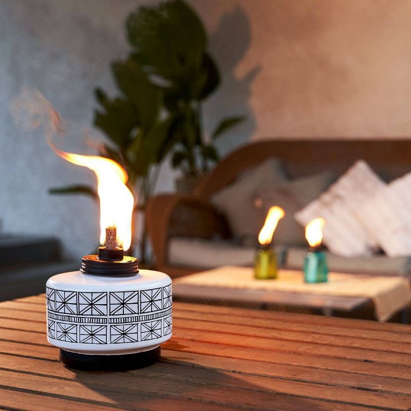 Folklore Glass Tabletop Outdoor Torch - TIKI
