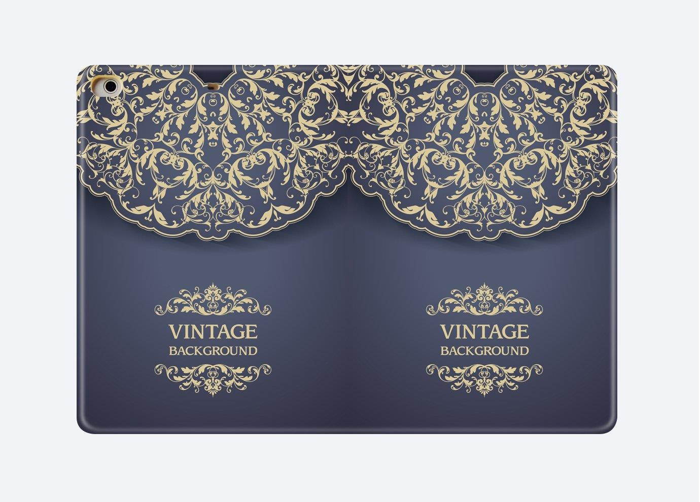 iPad Mini 4 7.9 Inch Case ( A1538 / A1550 ) Cover Premium Shock Proof Ultra Slim Fit Folio Smart Shell Auto Sleep / Wake, Multi-Angle Stand, Lightweight Folio for iPad Mini 4 -7.9 Inch 2015 : Vintage