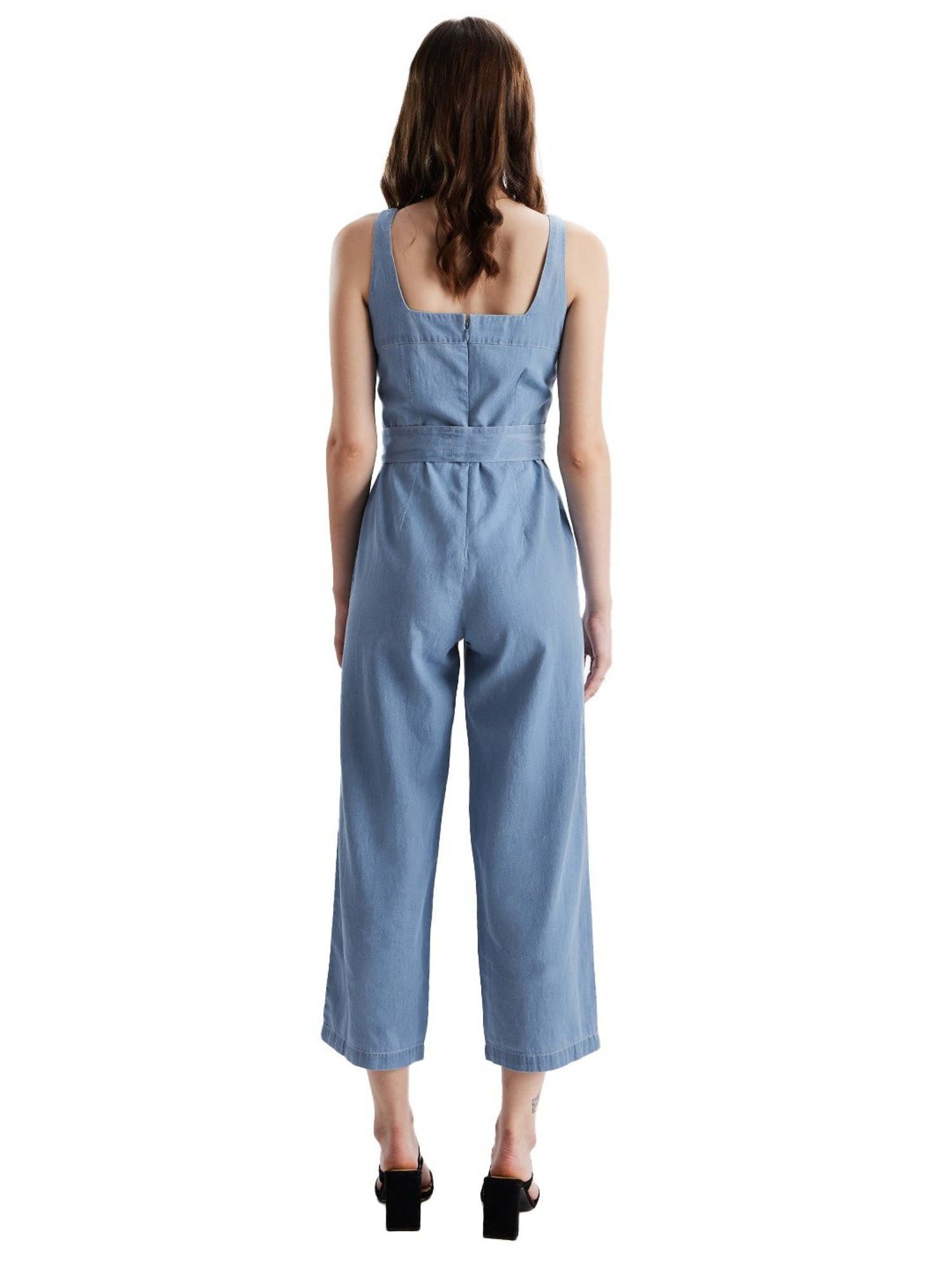 The Souled Store Light Blue Regular Fit Jumpsuit
