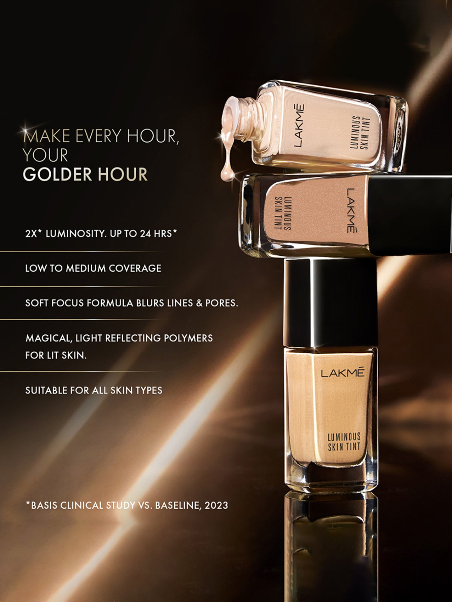 Lakme Absolute Luminous Skin Tint Cool Walnut - 23 ml