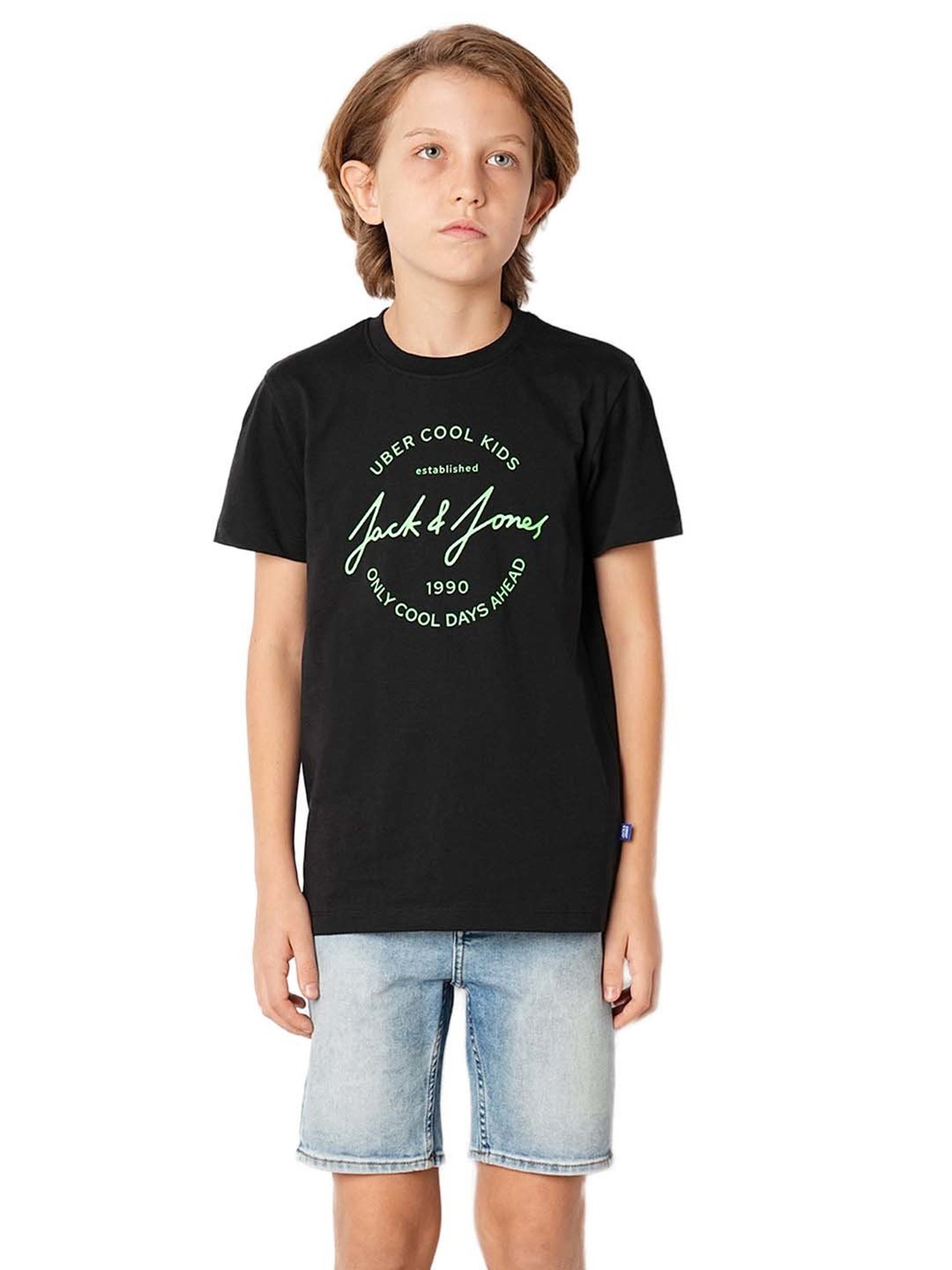 Pantaloons Junior Navy Cotton Printed T-Shirt