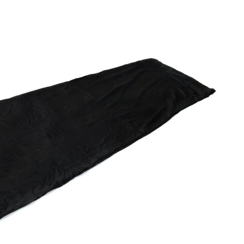 Snugpak Silk Sleeping Bag Liner with Stuff Sack, Heat Management for Hot or Cold Climates, Black