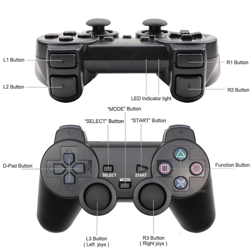 Wireless Gamepad for Sony PS2 Controller for Playstation 2 Console Joystick Double Vibration Shock Joypad Wireless Controle
