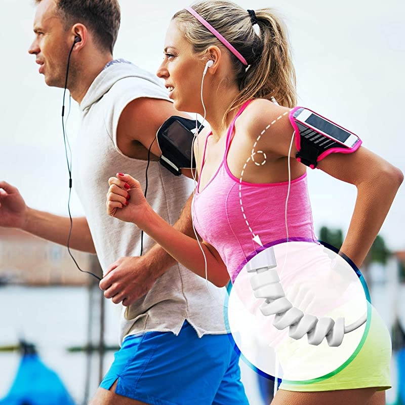 Pieces Charger Cable Saver Mouse Cable Protector Silicone Flexible Cable Wire Protector Management Organizer Spiral Cable Protector in 6 Colors for All Cellphone Data Lines