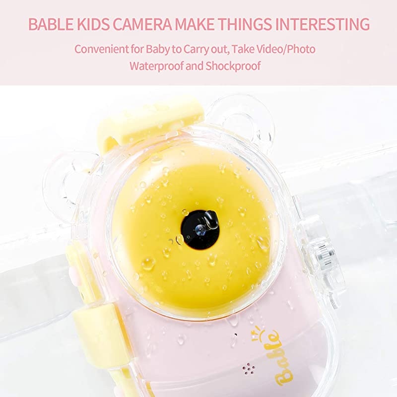 Gift Camera for Kids, 1080P Waterproof Camera for Kids, 8MP/16MP Kids Digital Camera with 2.4'' Screen, Underwater Video Camera Camcorder Best Present for Boys Girls Included 16GB Micro SD Card