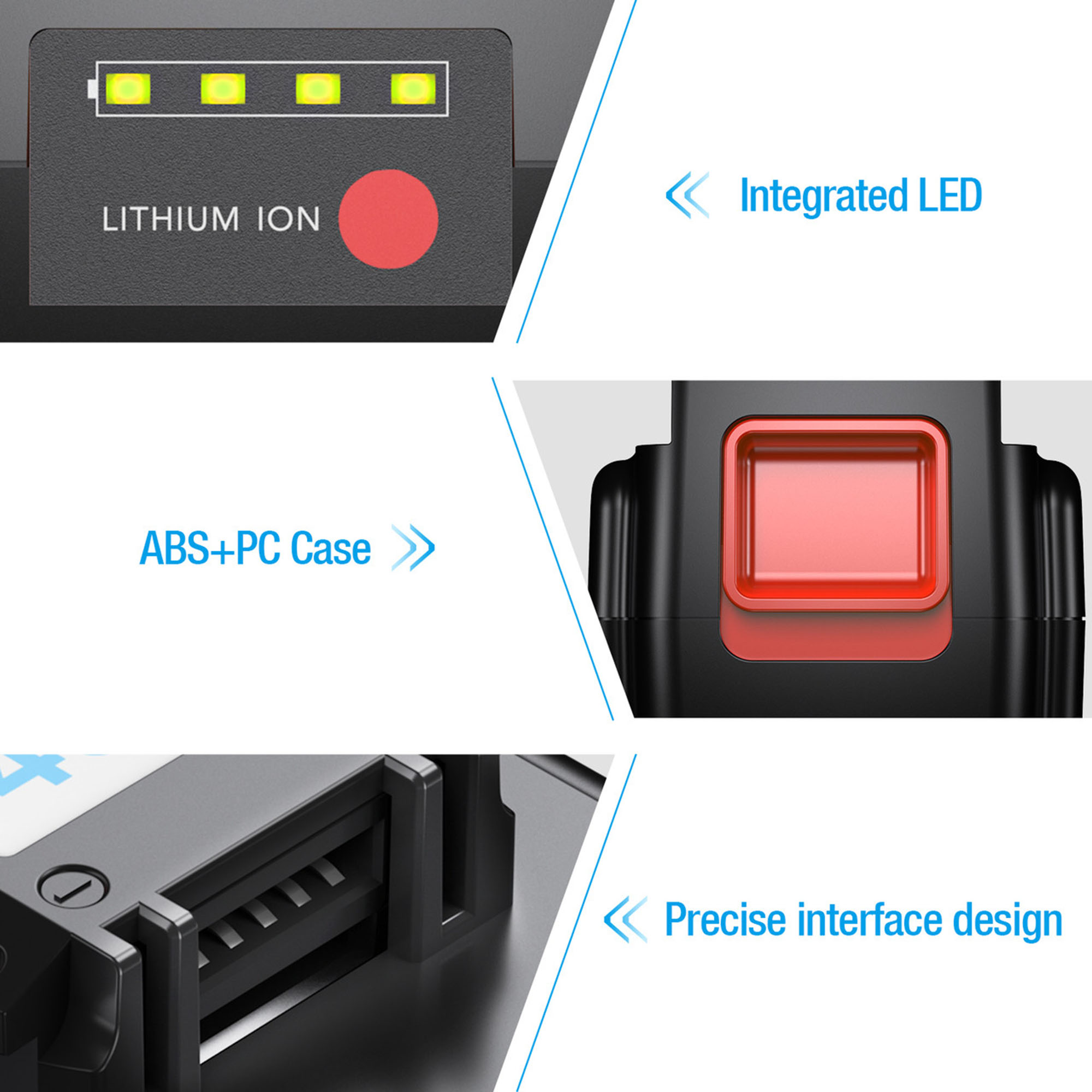 Powerextra 40 Volt MAX 3000mAh Replacement Battery for Black&Decker LBX2040 LBXR36 40V Power Tool Lithium ion Battery