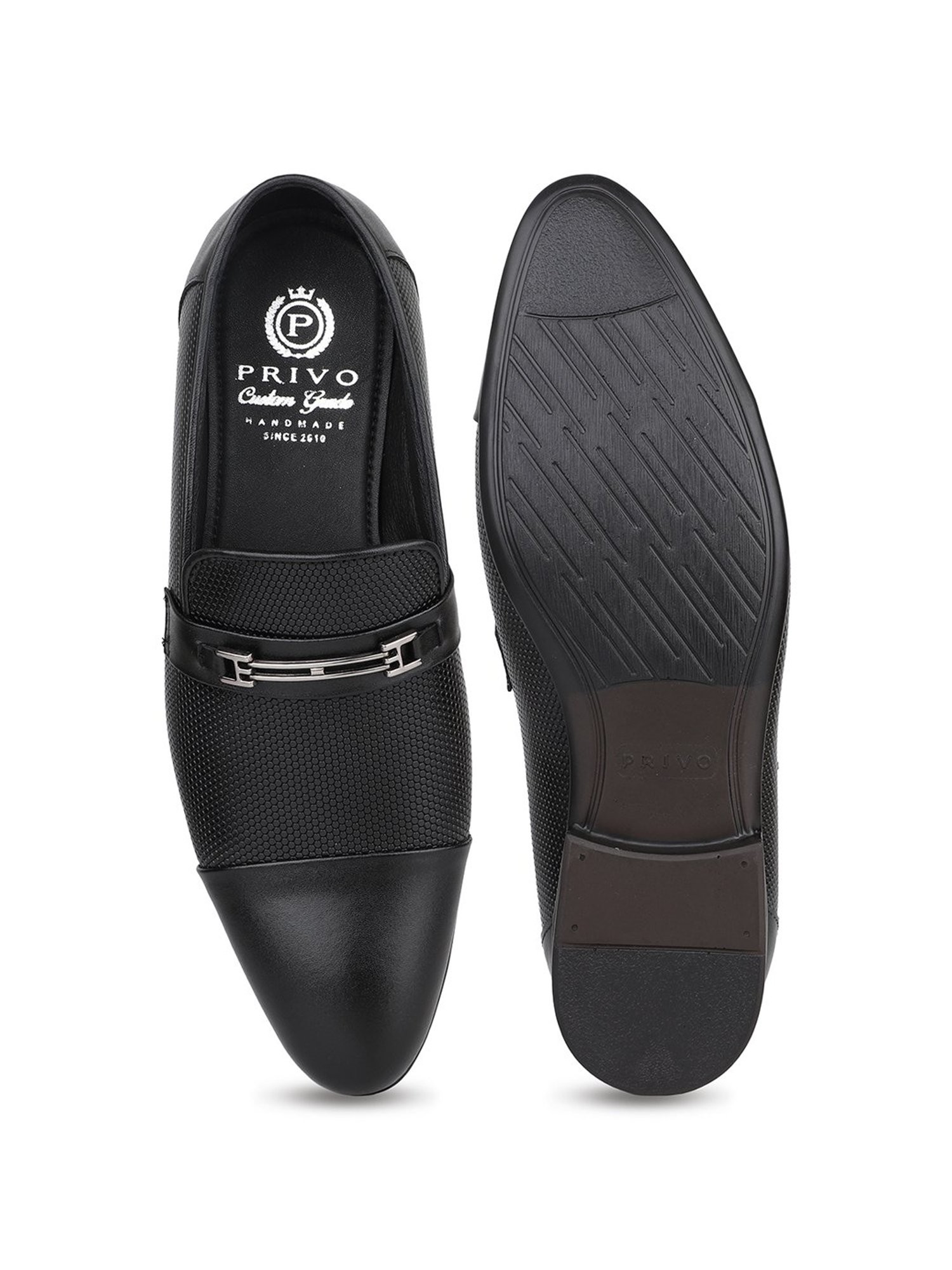 Privo by Inc.5 Men's Black Formal Loafers