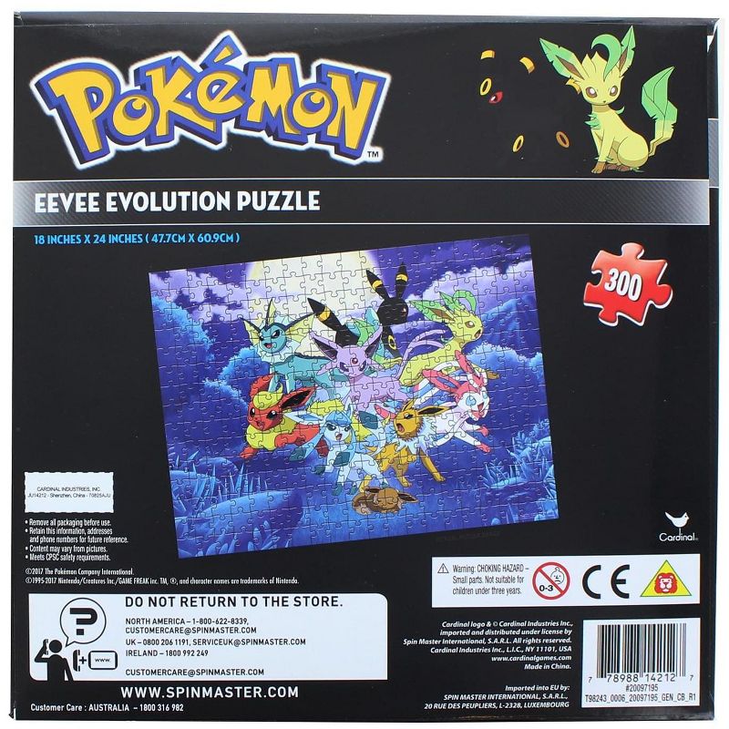 Spin Master Pokemon 300 Piece Jigsaw Puzzle | Eevee Evolution