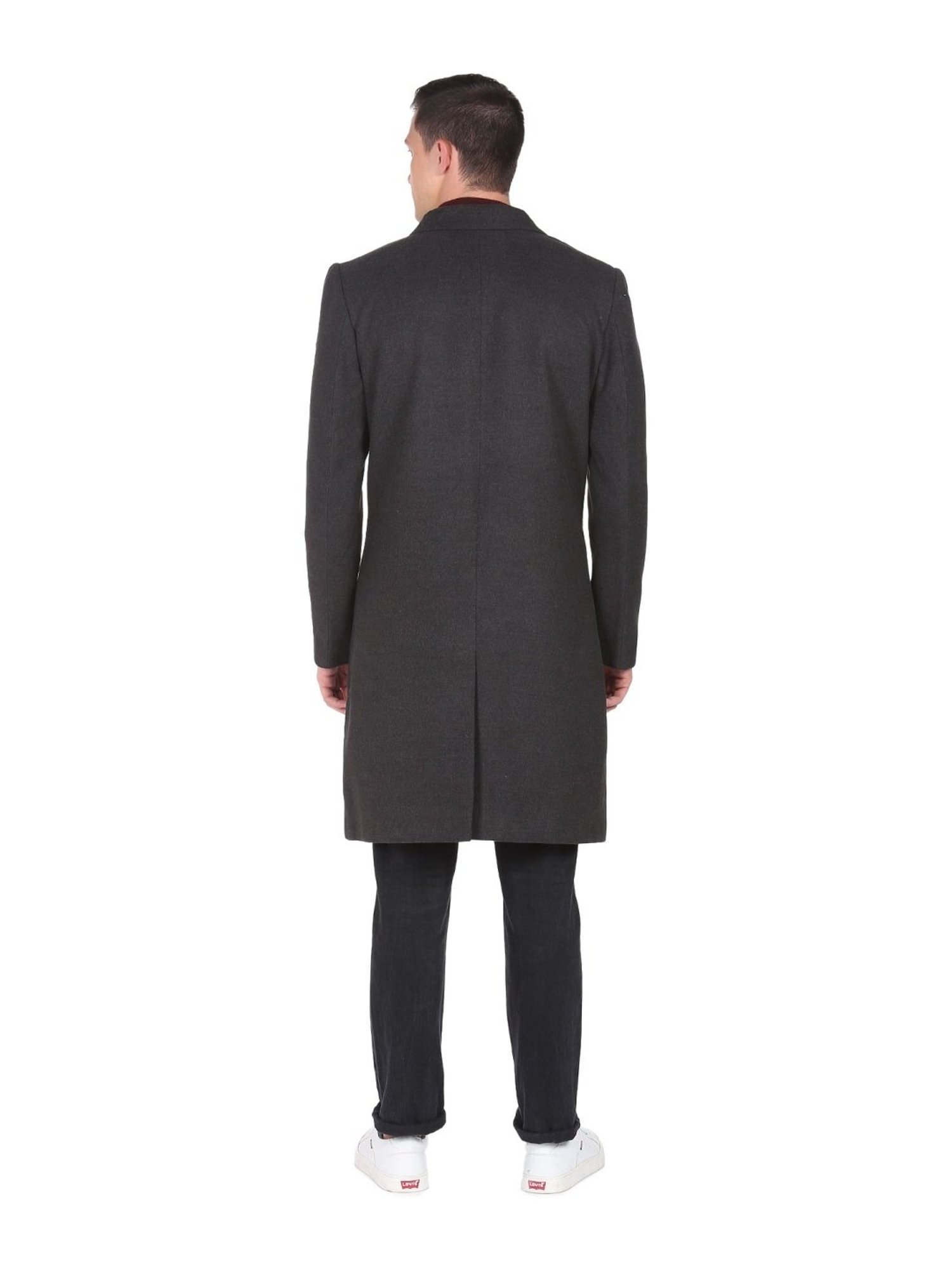 Arrow Sports Grey Regular Fit Texture Waistcoat