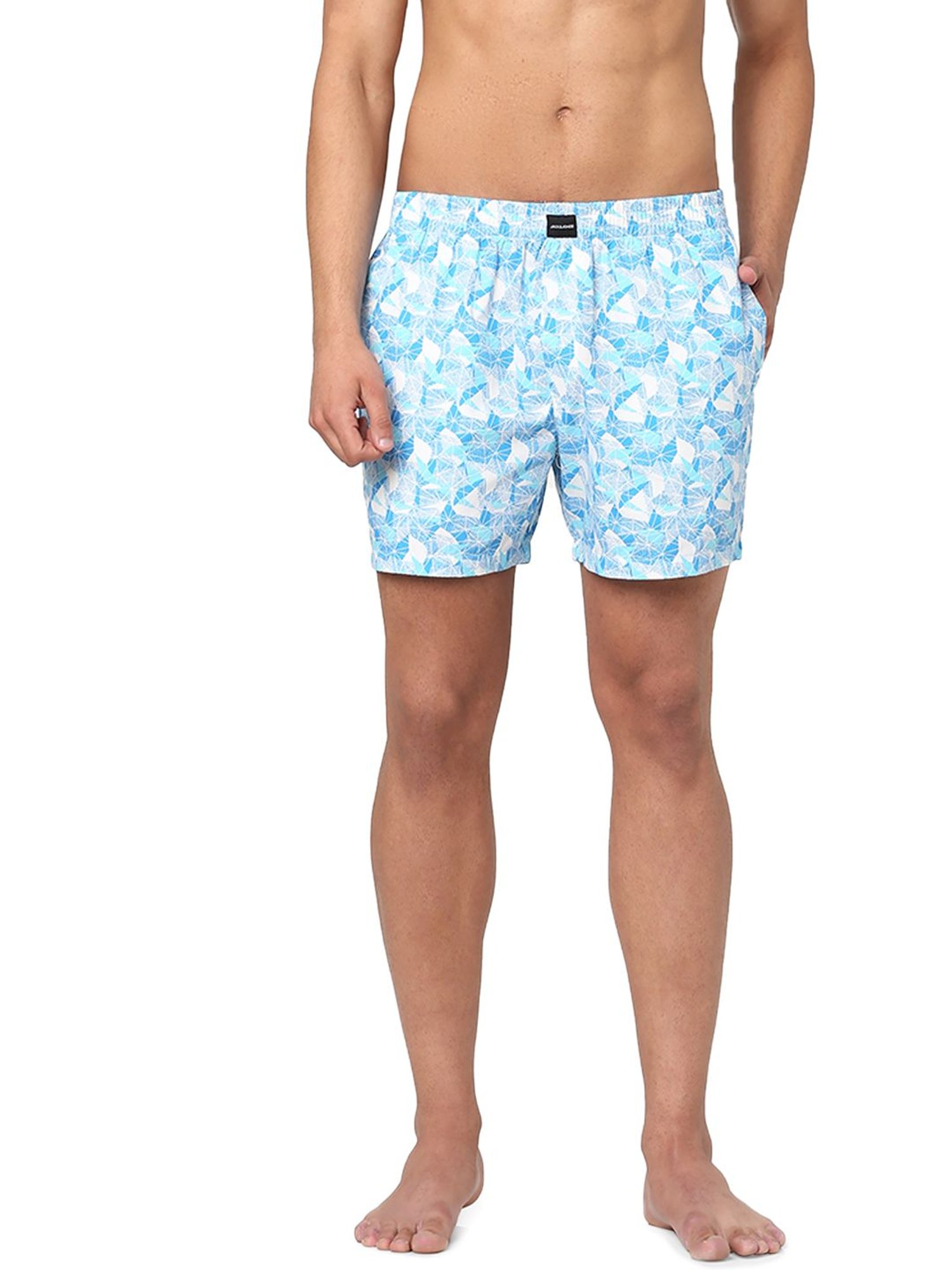 Jack & Jones Blue Printed Boxers