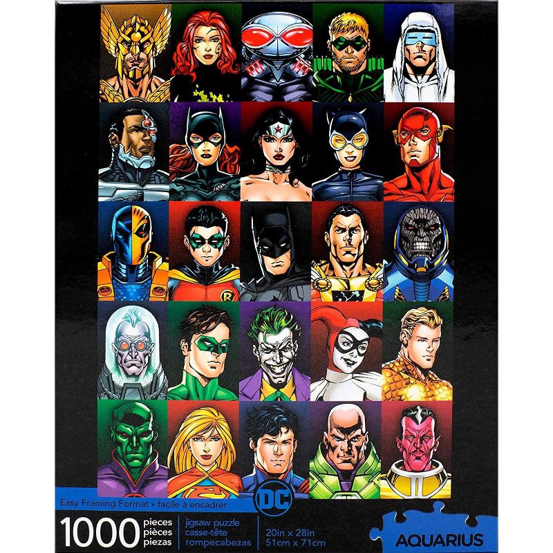 NMR Distribution DC Comics Faces 1000 Piece Jigsaw Puzzle