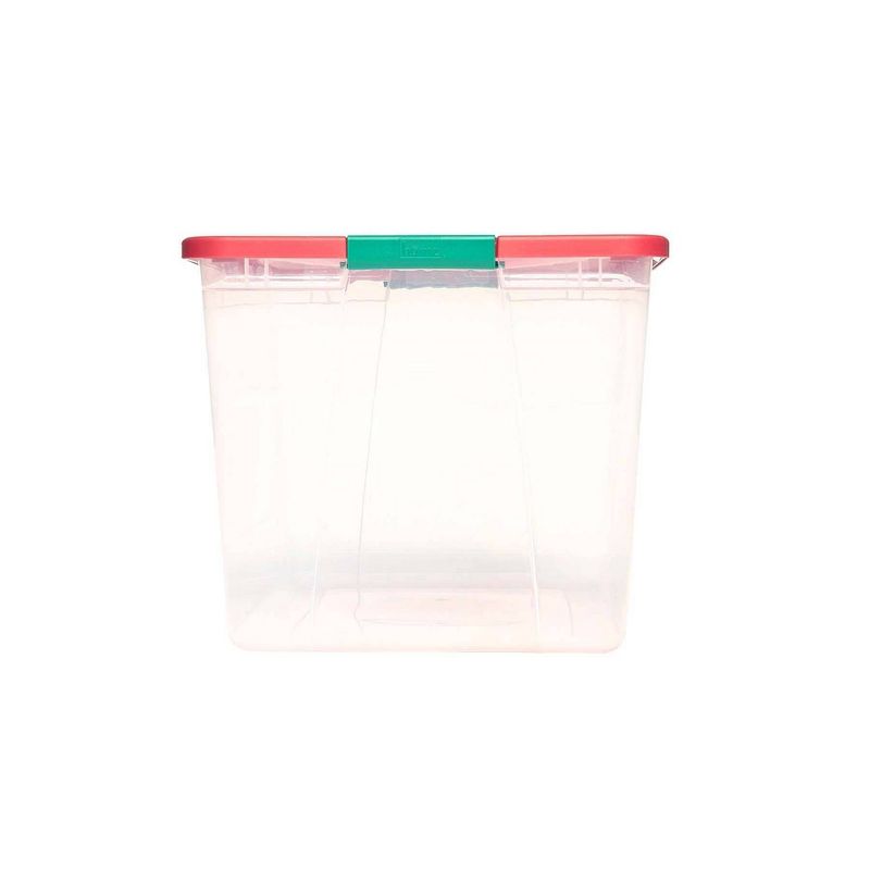 Homz 2pk 64qt Latching Holiday Storage