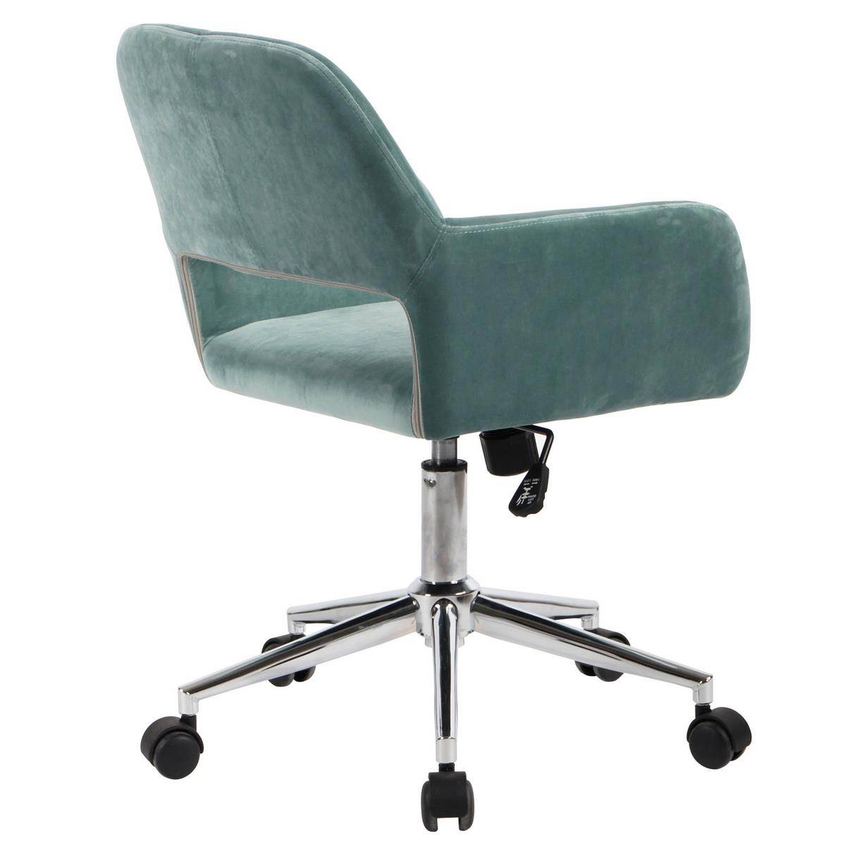 FurnitureR Modern Task Chairs Swivel Home Office Chair Student Study Chair Fabric Velvet