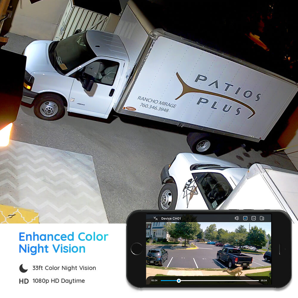 3G/4G LTE Outdoor Battery/Solar Powered Celluar Security Camera, 1080P HD Wire-free Camera w/SD Socket and Cloud, Color Night Vision, 2-Way Audio, PIR Motion Sensor, Reolink Go+Black Solar Panel