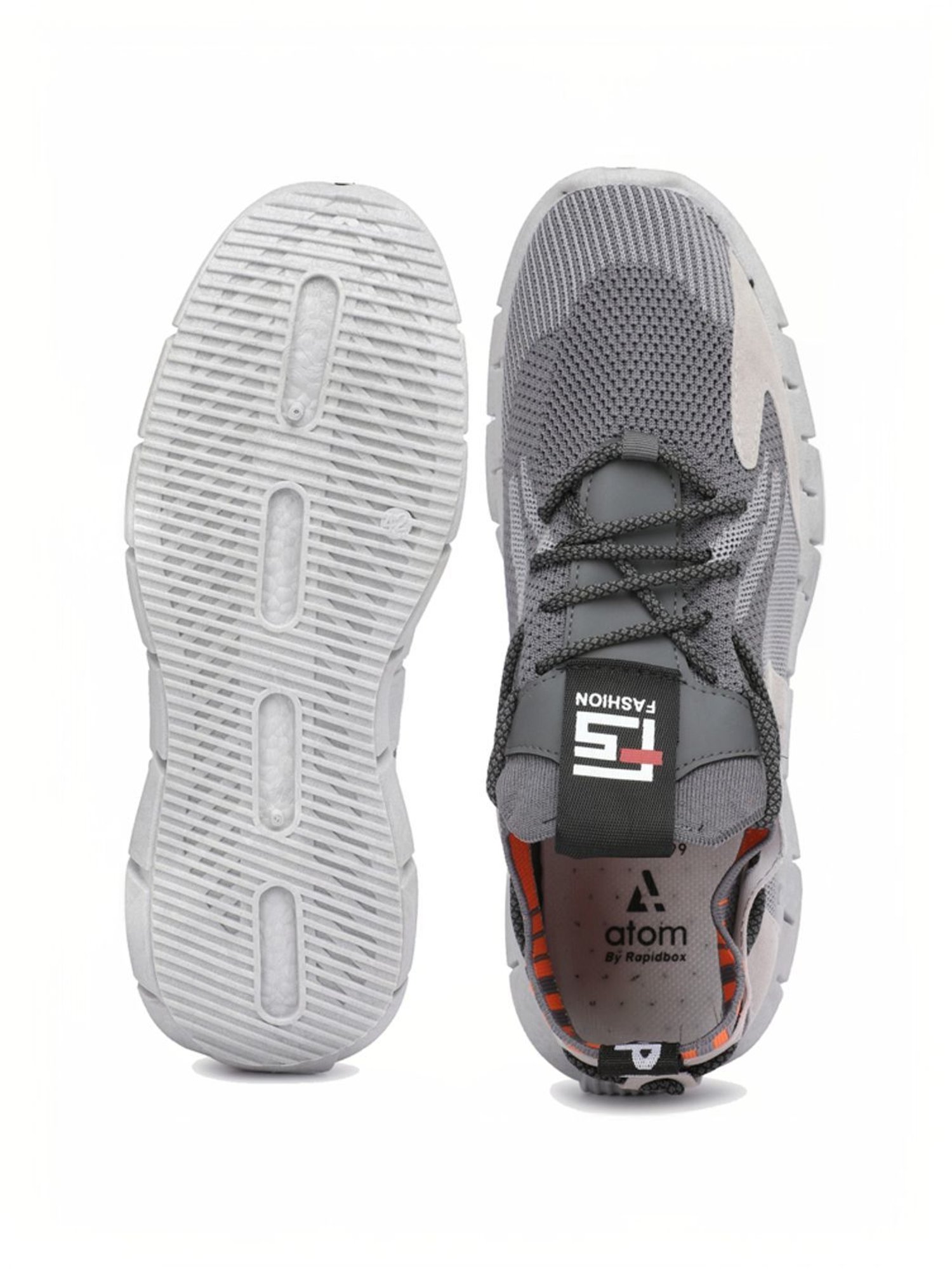 Rapid Box Men's Grey Running Shoes