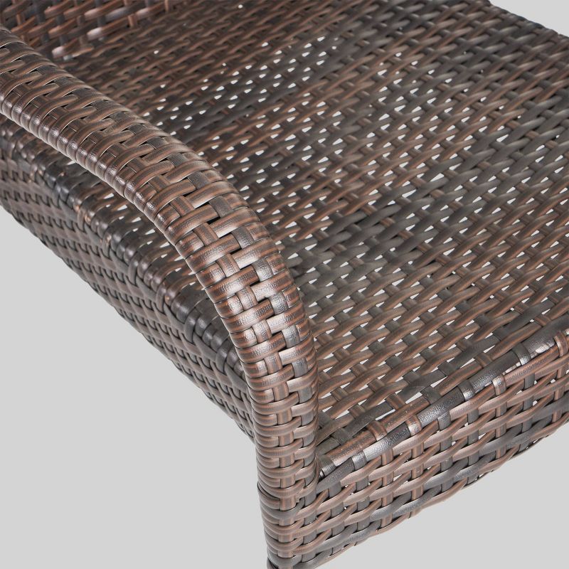 7pc Walker Acacia & Wicker Patio Dining Set Teak - Christopher Knight Home