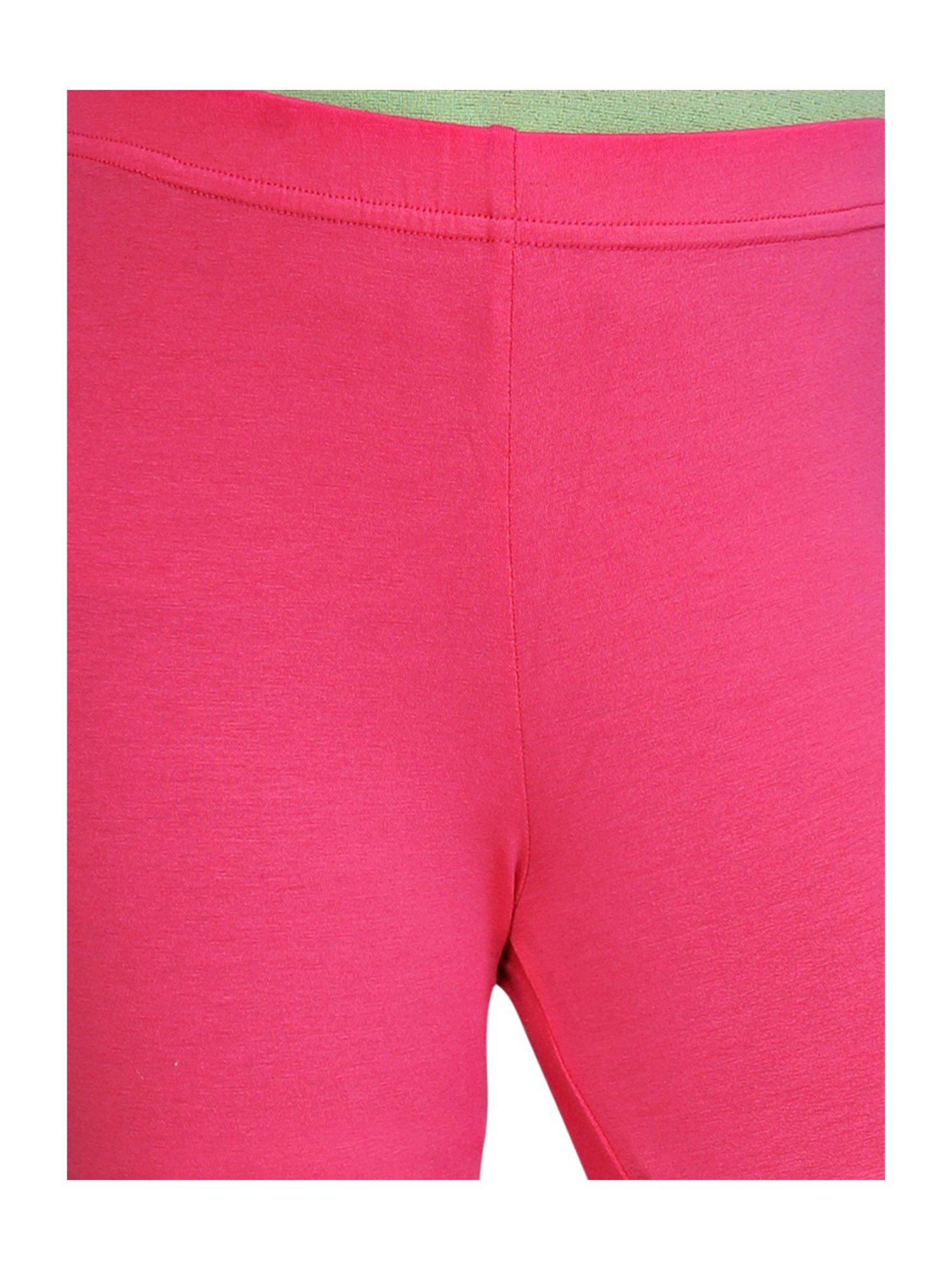 Tiny Girl Dark Pink Solid Leggings