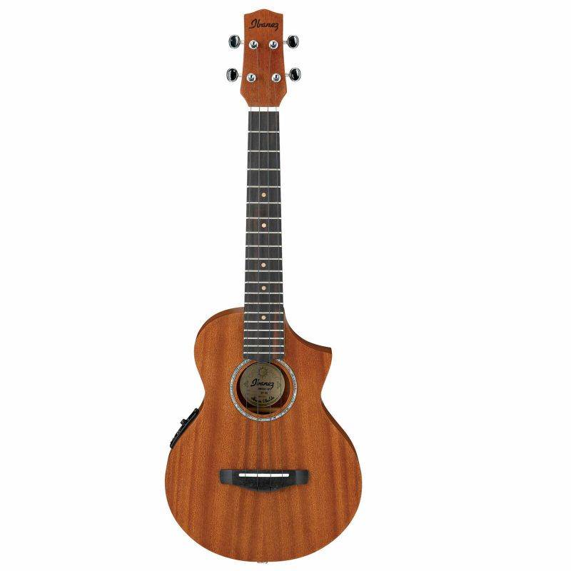 Ibanez UEW5E 4-String Ukulele, Right Handed, Open Pore Natural