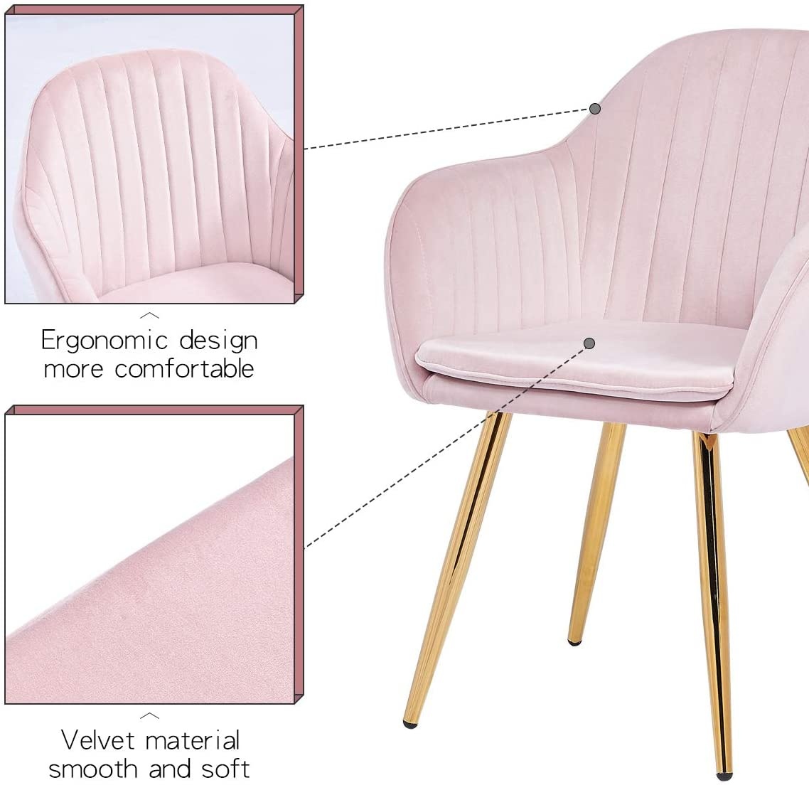 Ribbed Swivel Desk Chair Adjustable Task Chair PU Leather Mid Back Rolling Office Chair with Wheels Padded Task Conference Chair with Backrest for Office Home Computer Without Arms, White