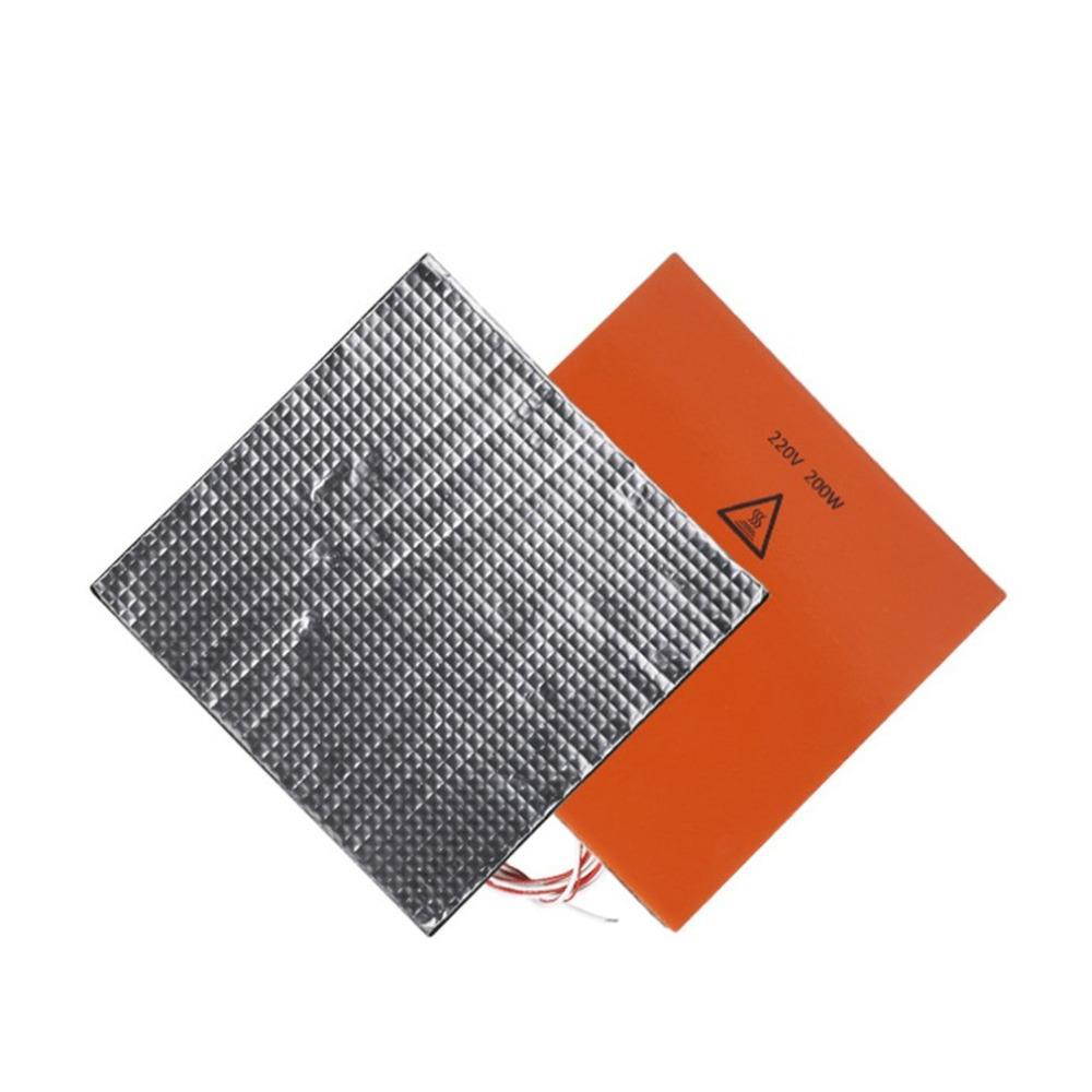 220v200W silicone hot bed + insulation cotton 200*200mm 3D Printer High Quality