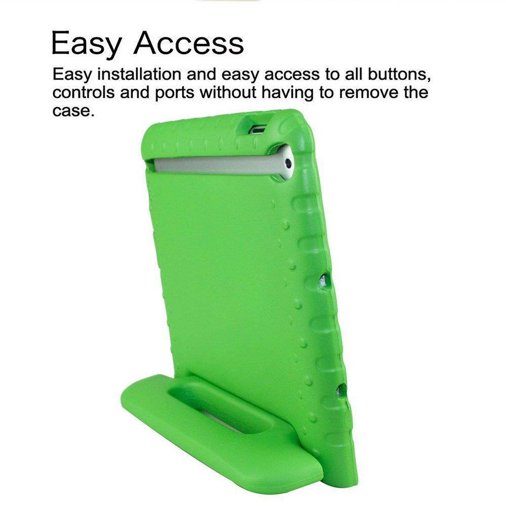 SIMPLEWAY iPad Case, iPad 2 3 4 Case, Shockproof Lightweight Convertible Handle Stand Kid-Proof Protection Cover Compatible with Apple iPad 2, iPad 3rd Gen, iPad 4th Generation Tablet, Green
