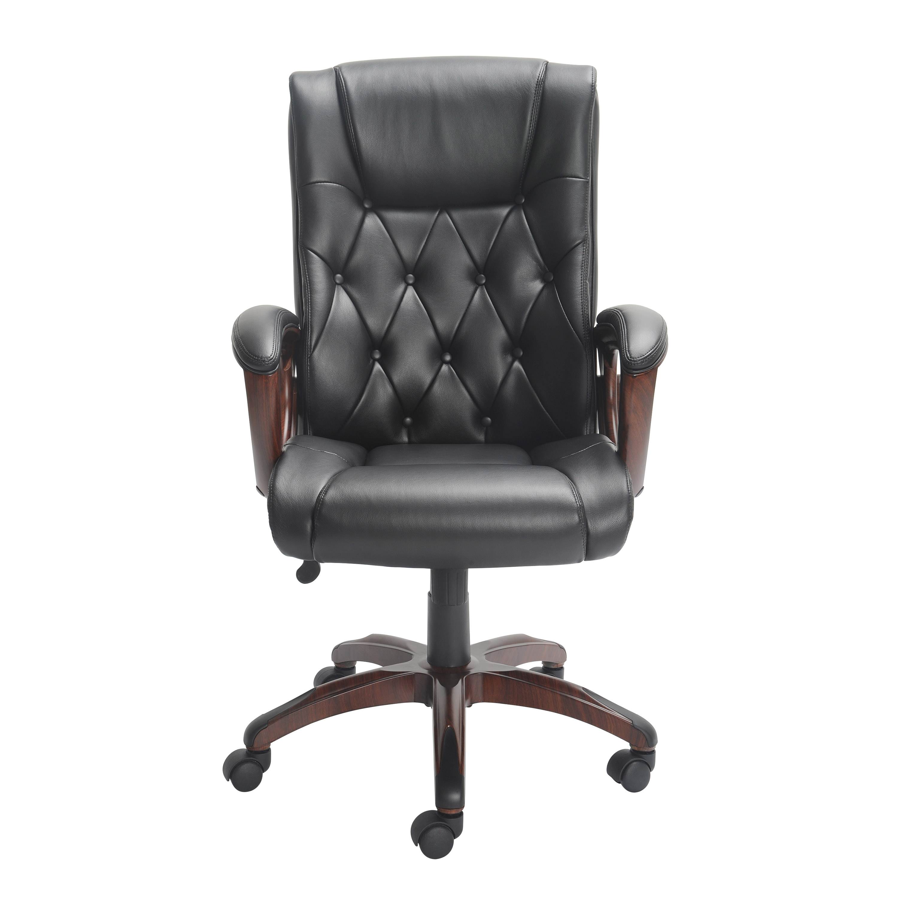 Bonded Leather Manager's Chair, Black