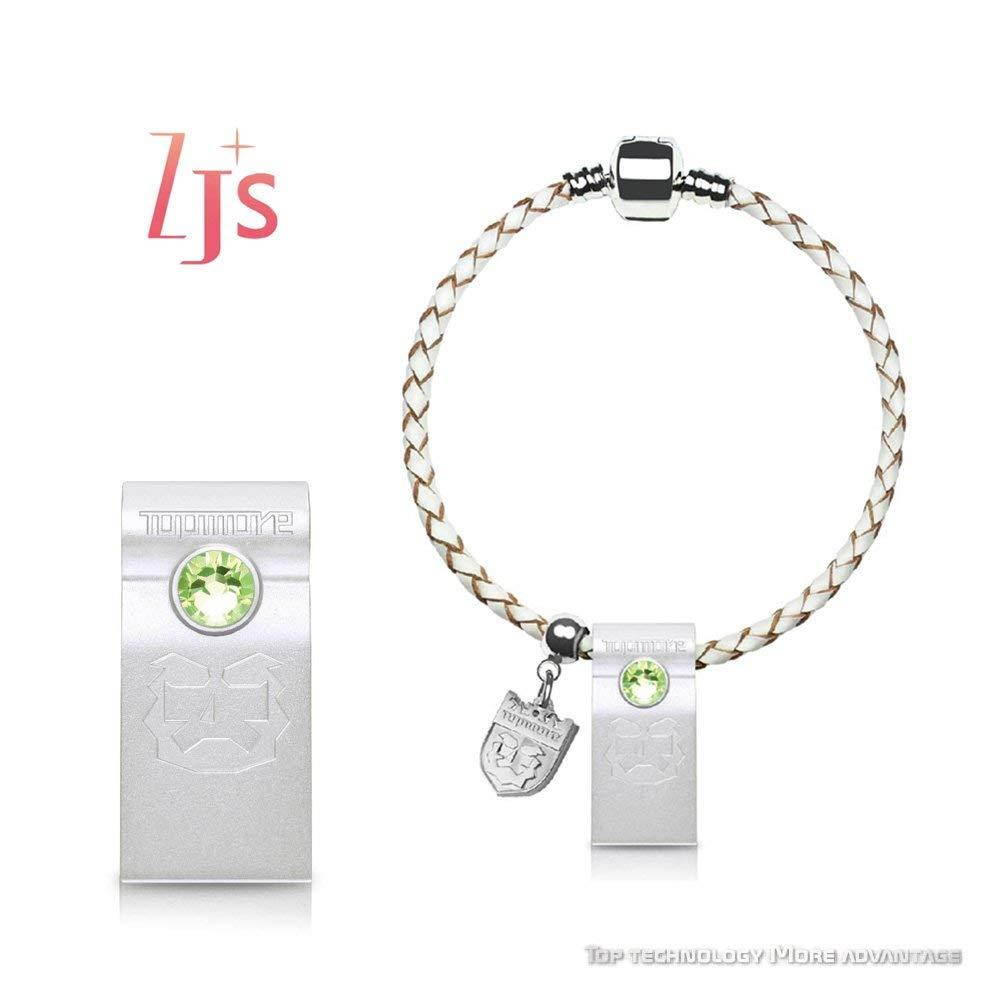 TOPMORE ZJ-S Series USB3.0 Encryption Security Flash Drive decorated with leather braided bracelet Flash Disk Fashion High speed Memory Stick (16GB, Green)