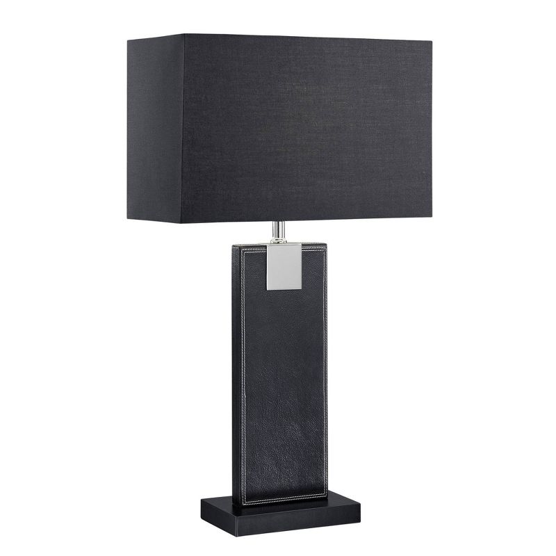 Lite Source Remigio 1 Light Table Lamp  - Black/Polished Steel