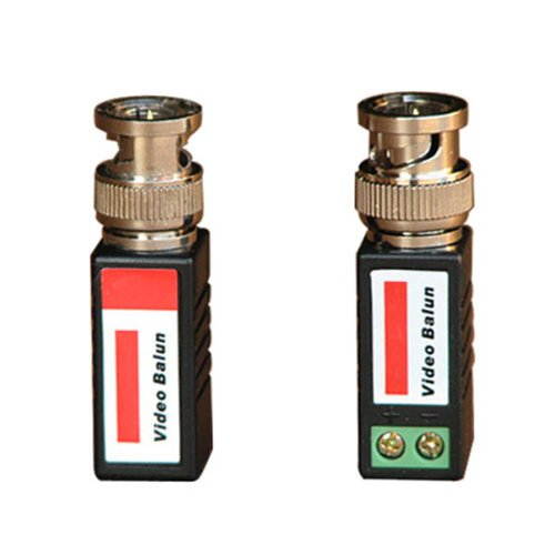 VideoSecu 10 Pcs of CCTV Mini Passive Surveillance Video Baluns Camera Network Transceiver for Cat5 Cable 1TC