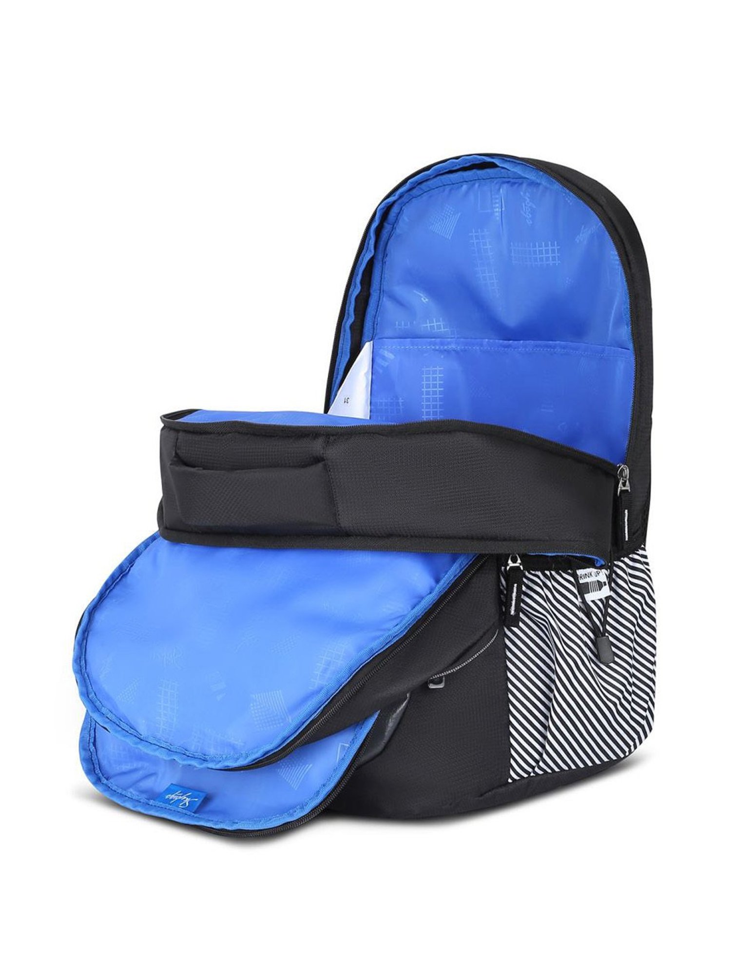 Skybags Klan 03 Black Polyester Printed Backpack - 32 Ltrs