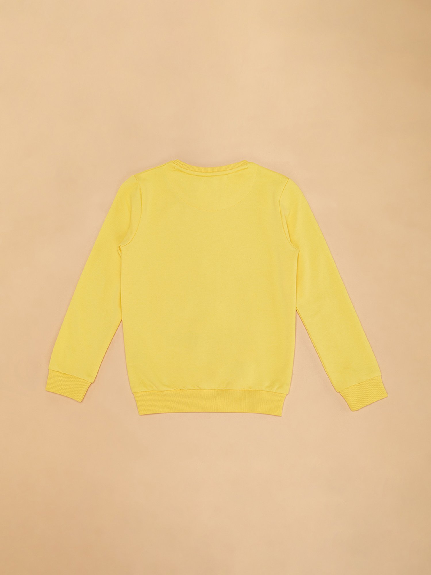 KIDS ONLY Blue Cotton Embroidered Full Sleeves Sweatshirt