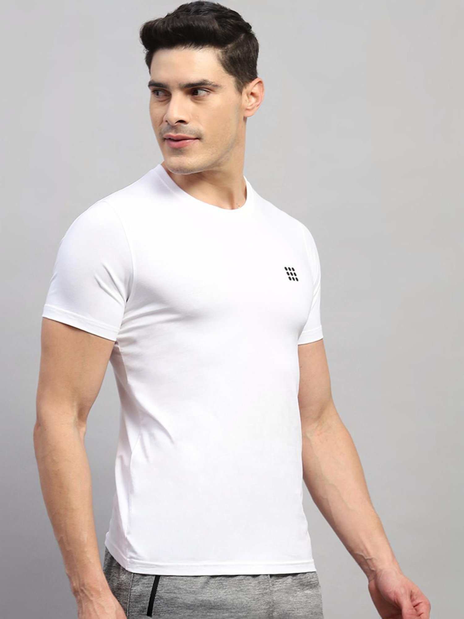 Rock.it White Cotton Regular Fit T-Shirt