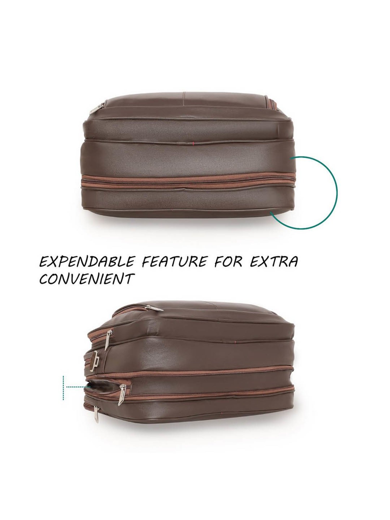 Priority Brown Synthetic Large Messenger Bag